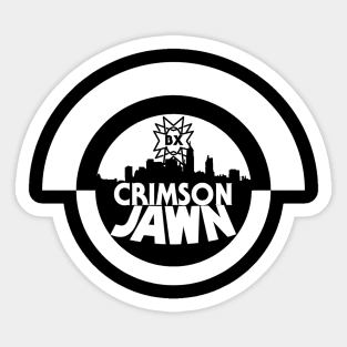 Crimson JAWN (White) Sticker